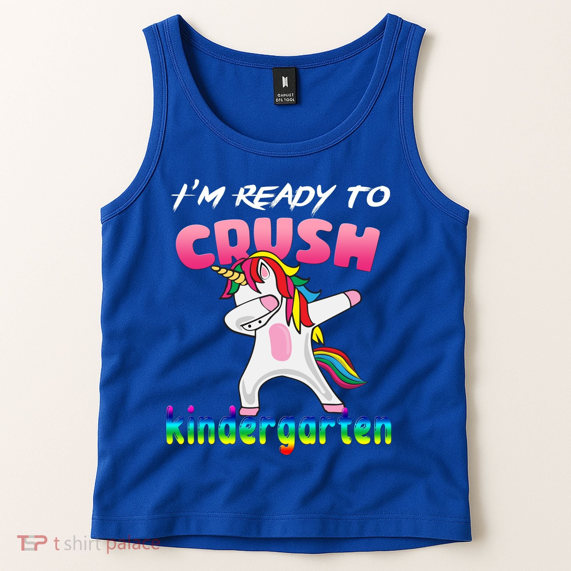 I'm Ready To Crush Kindergarten Cute Unicorn Dab Tank Top