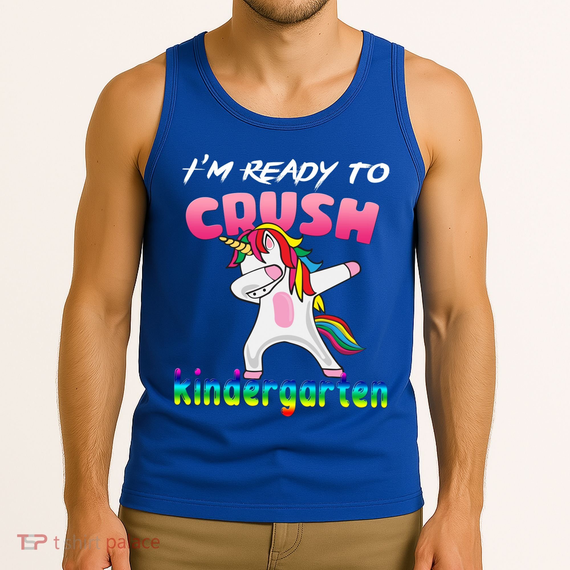 I'm Ready To Crush Kindergarten Cute Unicorn Dab Tank Top