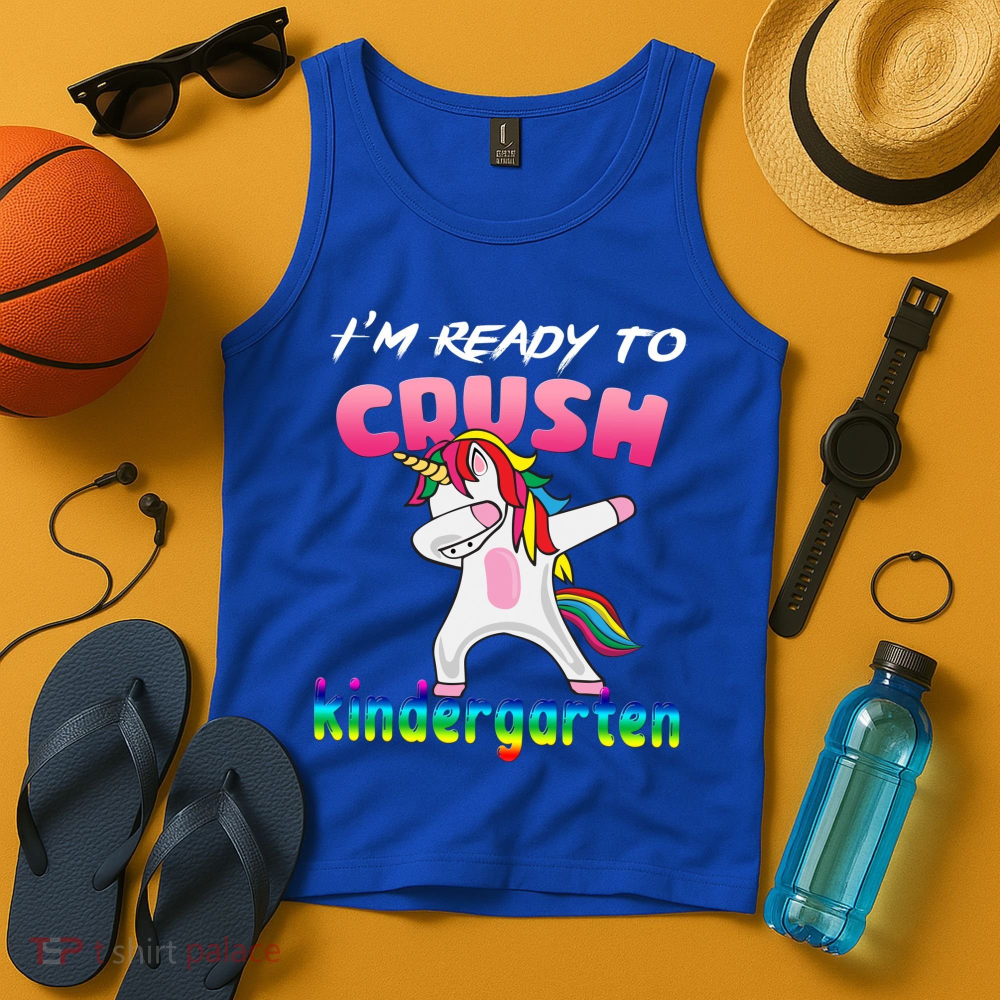 I'm Ready To Crush Kindergarten Cute Unicorn Dab Tank Top