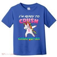 I'm Ready To Crush Kindergarten Cute Unicorn Dab Toddler T-Shirt thumb 0