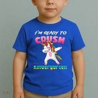 I'm Ready To Crush Kindergarten Cute Unicorn Dab Toddler T-Shirt thumb 2
