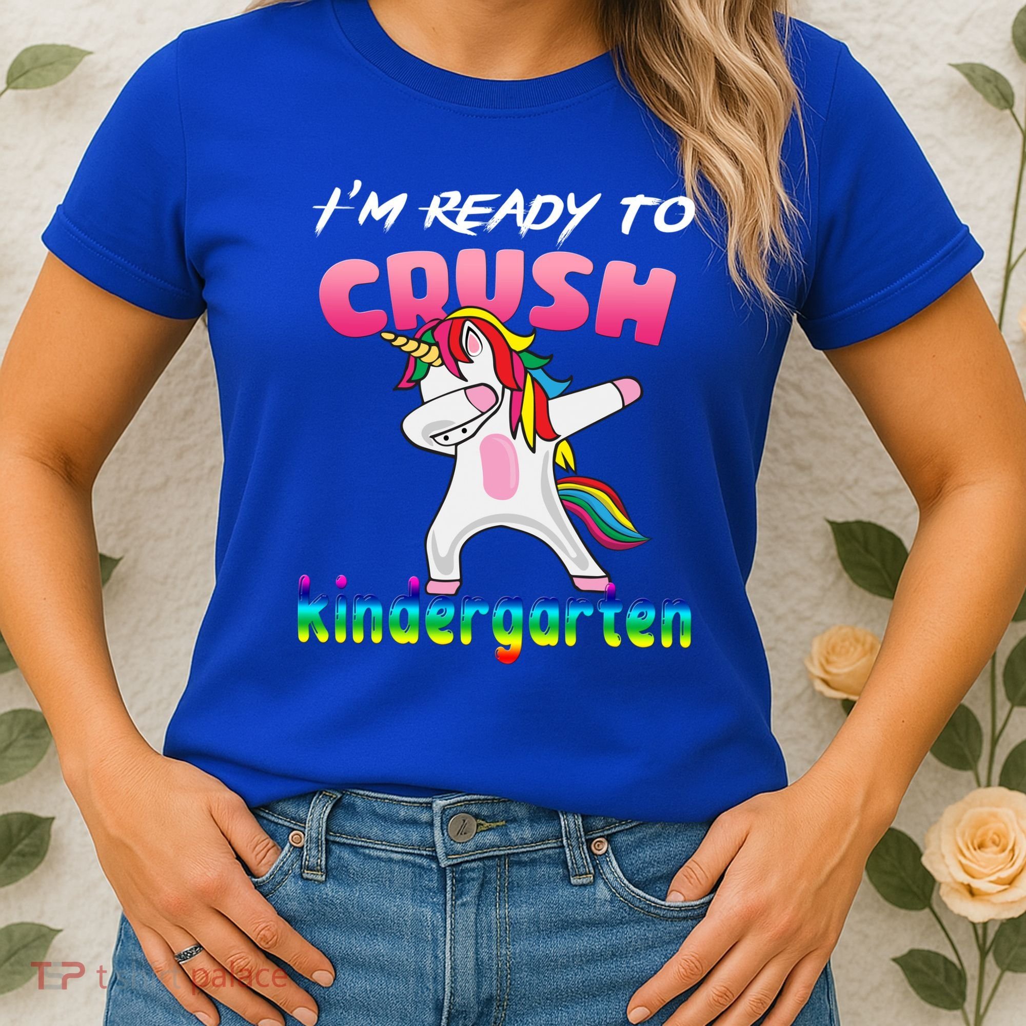 I'm Ready To Crush Kindergarten Cute Unicorn Dab Women's T-Shirt
