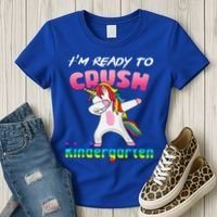 I'm Ready To Crush Kindergarten Cute Unicorn Dab Women's T-Shirt thumb 3