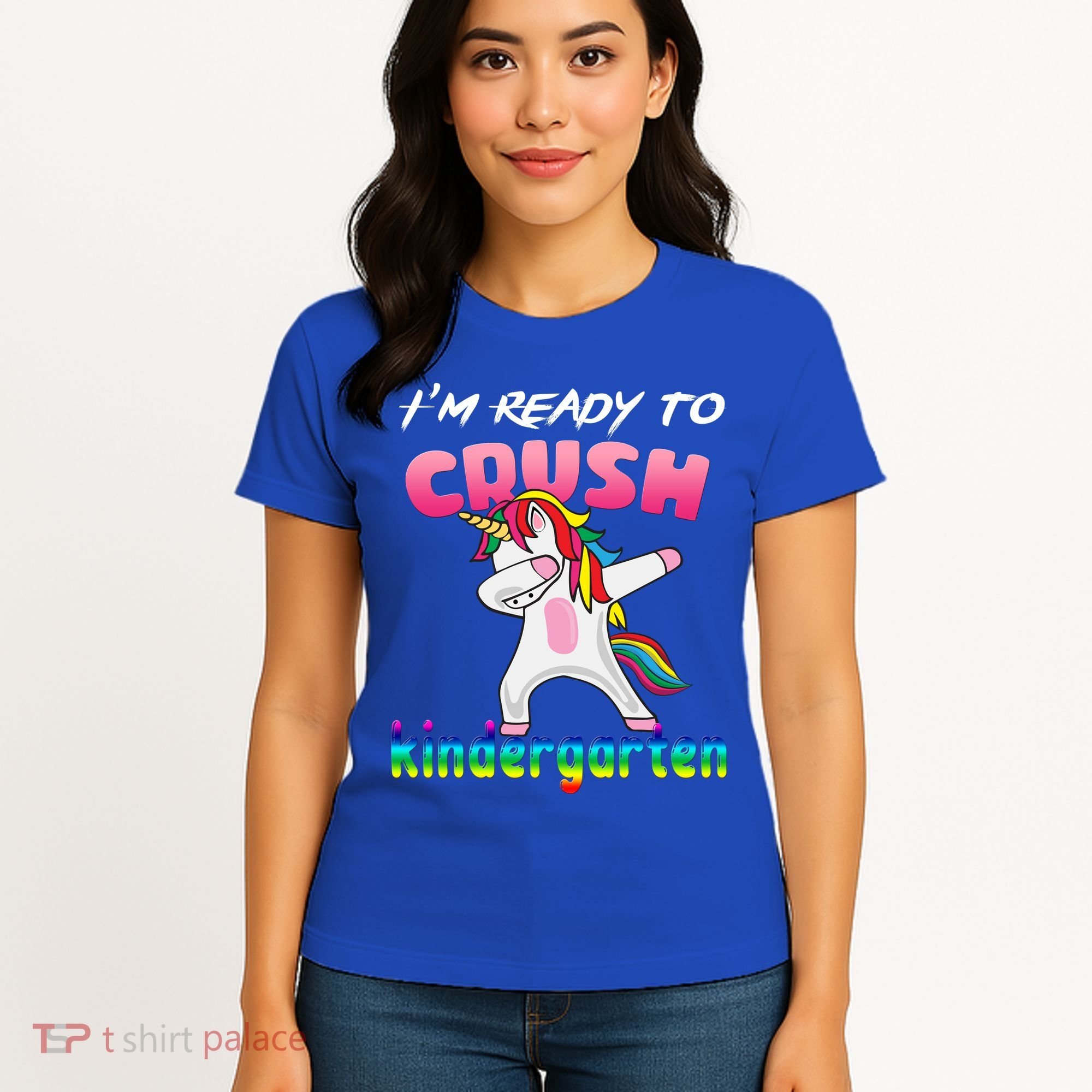 I'm Ready To Crush Kindergarten Cute Unicorn Dab Women's T-Shirt