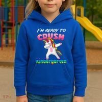 I'm Ready To Crush Kindergarten Cute Unicorn Dab Kids Hoodie thumb 3