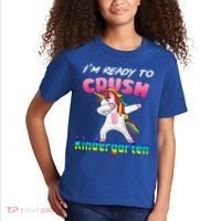 I'm Ready To Crush Kindergarten Cute Unicorn Dab Kids T-Shirt thumb 2