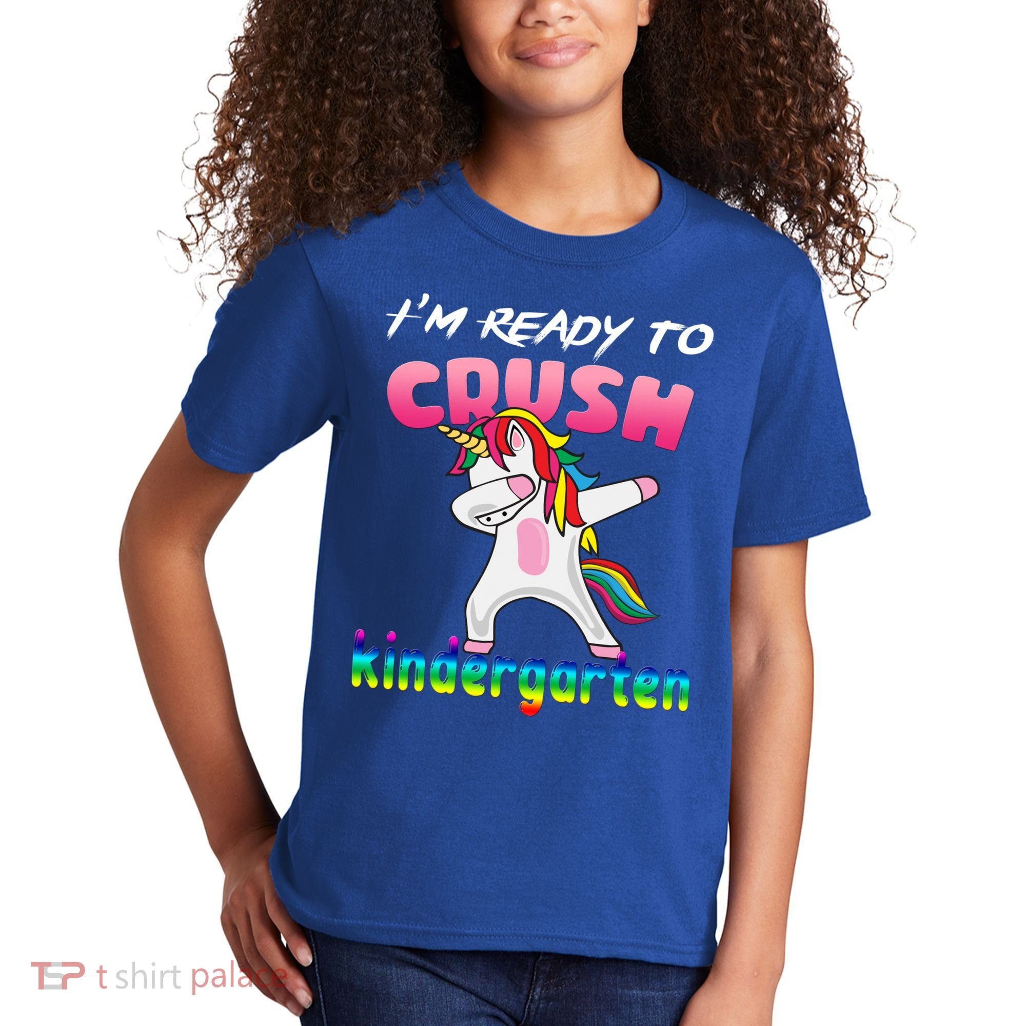 I'm Ready To Crush Kindergarten Cute Unicorn Dab Kids T-Shirt