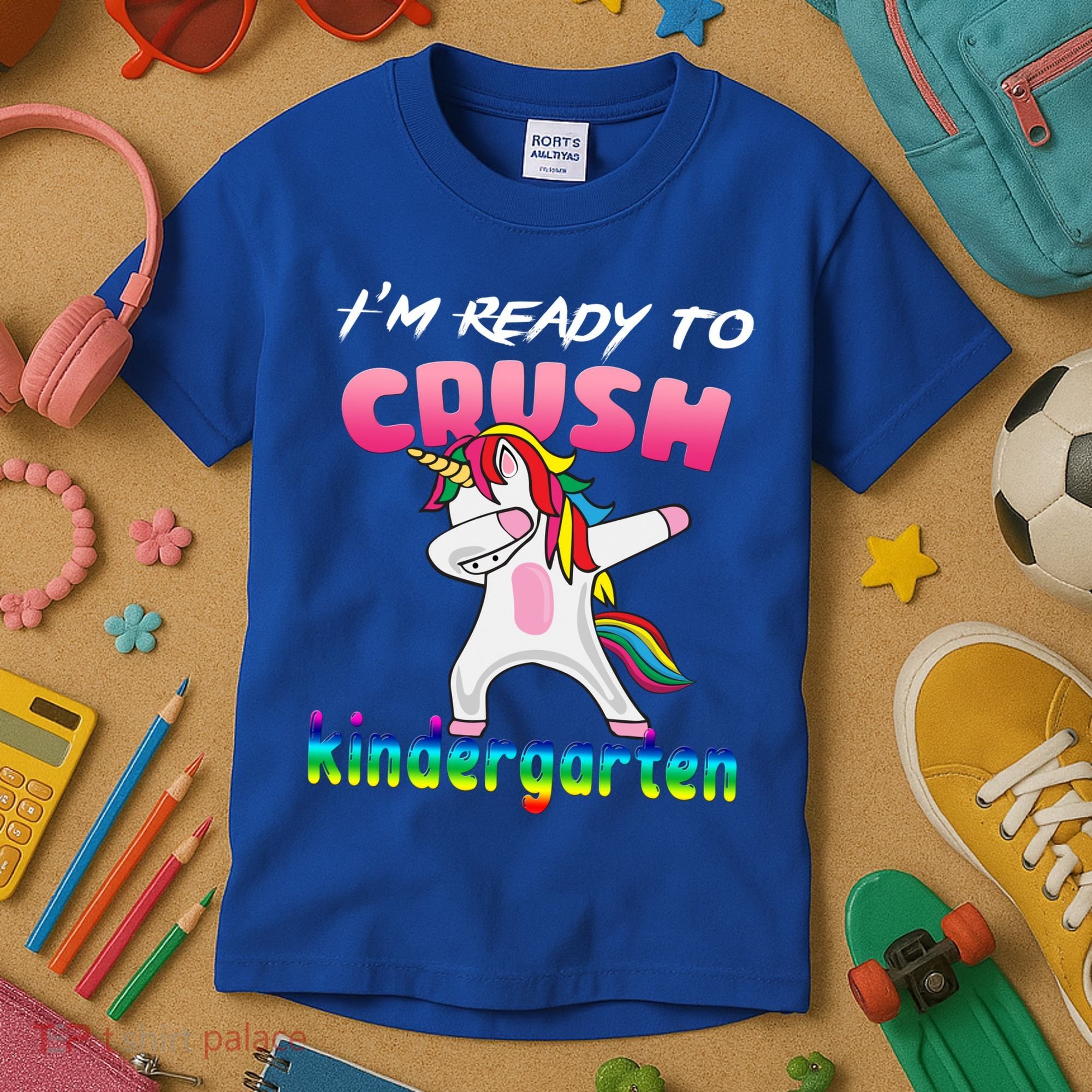 I'm Ready To Crush Kindergarten Cute Unicorn Dab Kids T-Shirt