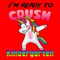 I'm Ready To Crush Kindergarten Cute Unicorn Dab Santa Hat thumb 1