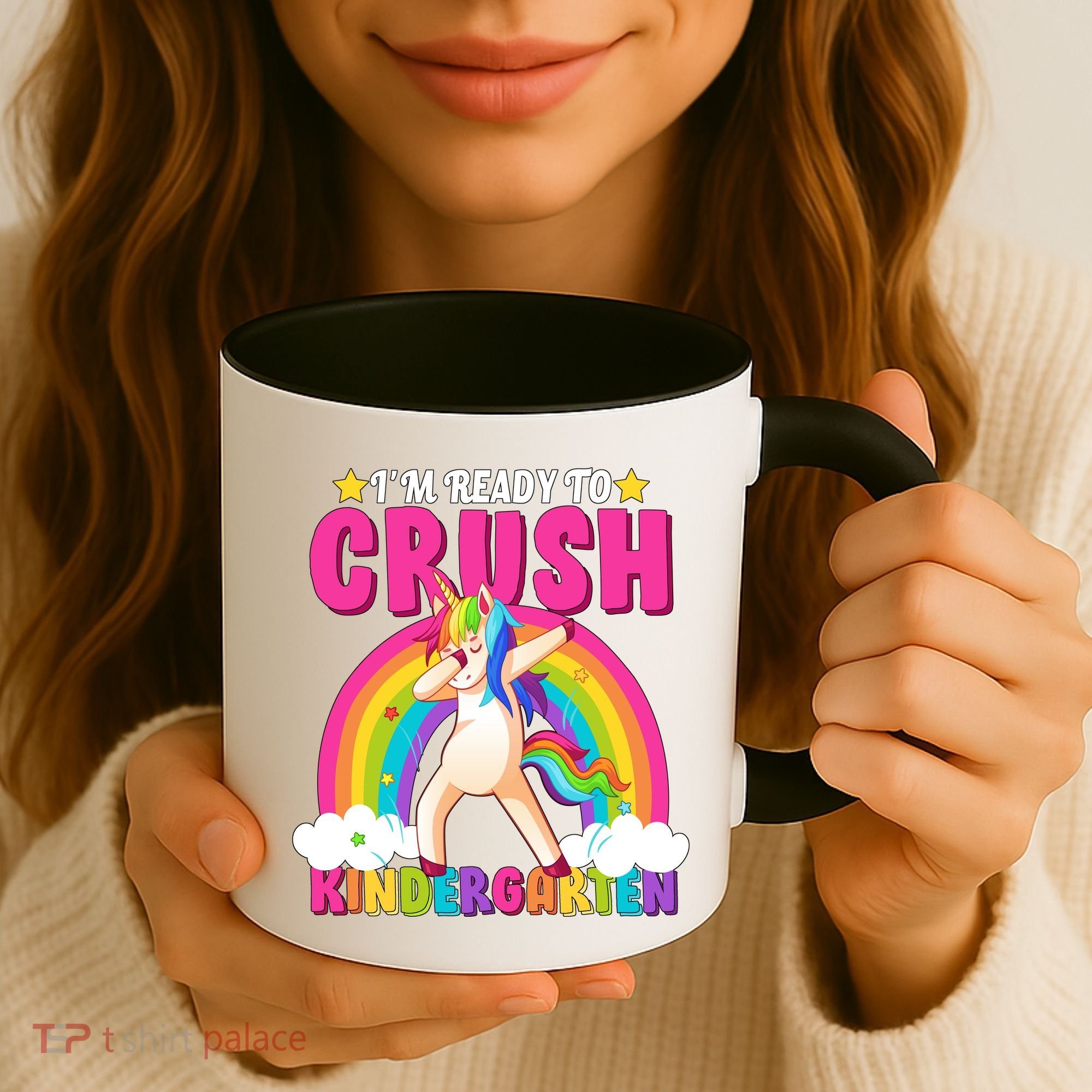 I'm Ready To Crush Kindergarten Unicorn Rainbow Coffee Mug