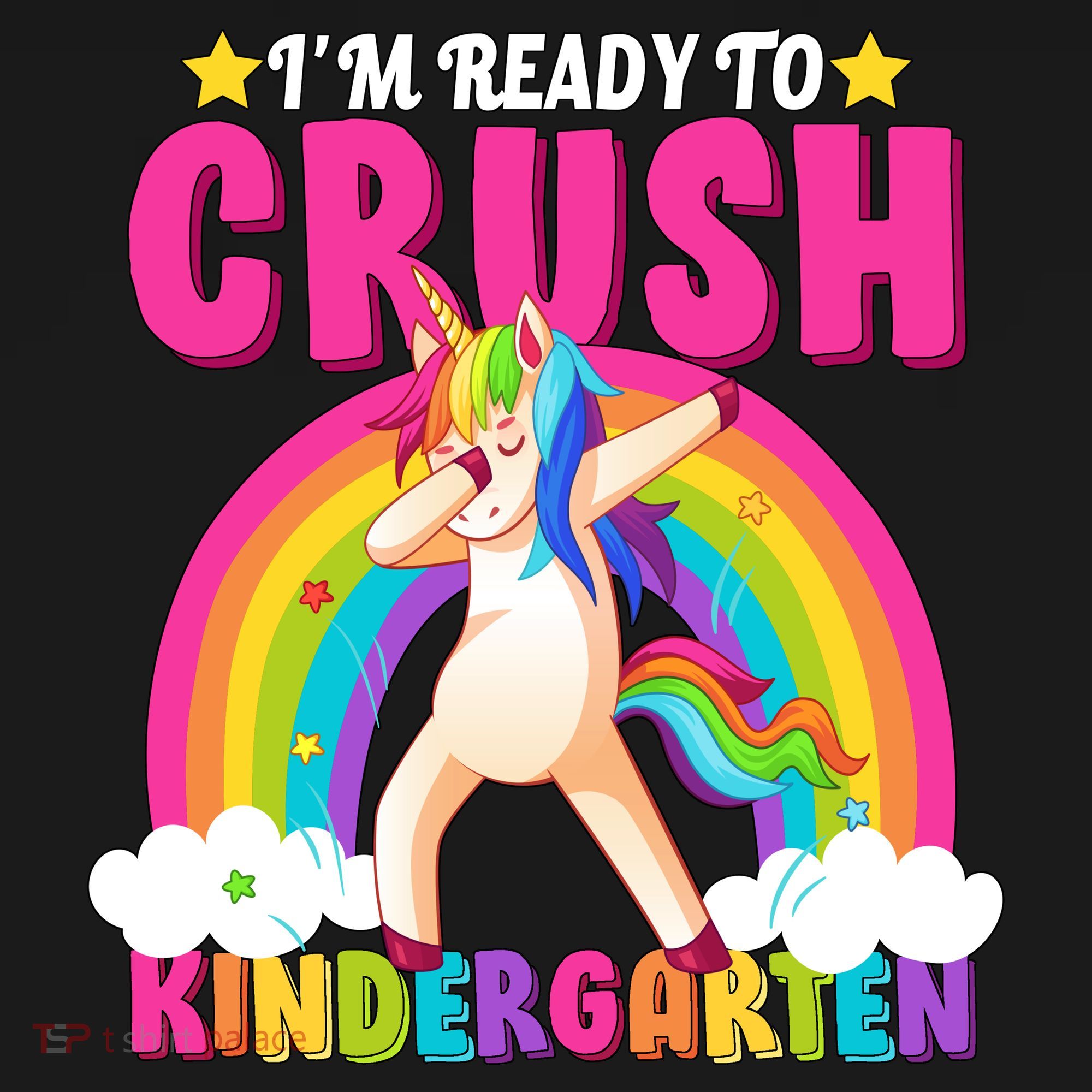I'm Ready To Crush Kindergarten Unicorn Rainbow Ornament