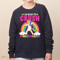 I'm Ready To Crush Kindergarten Unicorn Rainbow Women's Sweatshirt thumb 0