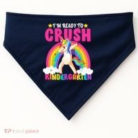 I'm Ready To Crush Kindergarten Unicorn Rainbow USA-Made Doggie Bandana thumb 0