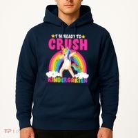 I'm Ready To Crush Kindergarten Unicorn Rainbow Hoodie thumb 2