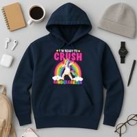 I'm Ready To Crush Kindergarten Unicorn Rainbow Hoodie thumb 3