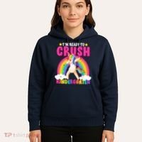 I'm Ready To Crush Kindergarten Unicorn Rainbow Hoodie thumb 5
