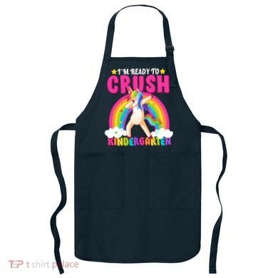 I'm Ready To Crush Kindergarten Unicorn Rainbow Apron