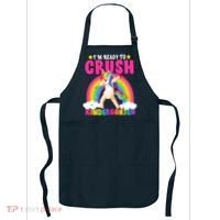 I'm Ready To Crush Kindergarten Unicorn Rainbow Apron thumb 0