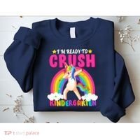I'm Ready To Crush Kindergarten Unicorn Rainbow Sweatshirt thumb 2