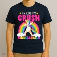 I'm Ready To Crush Kindergarten Unicorn Rainbow T-Shirt thumb 3