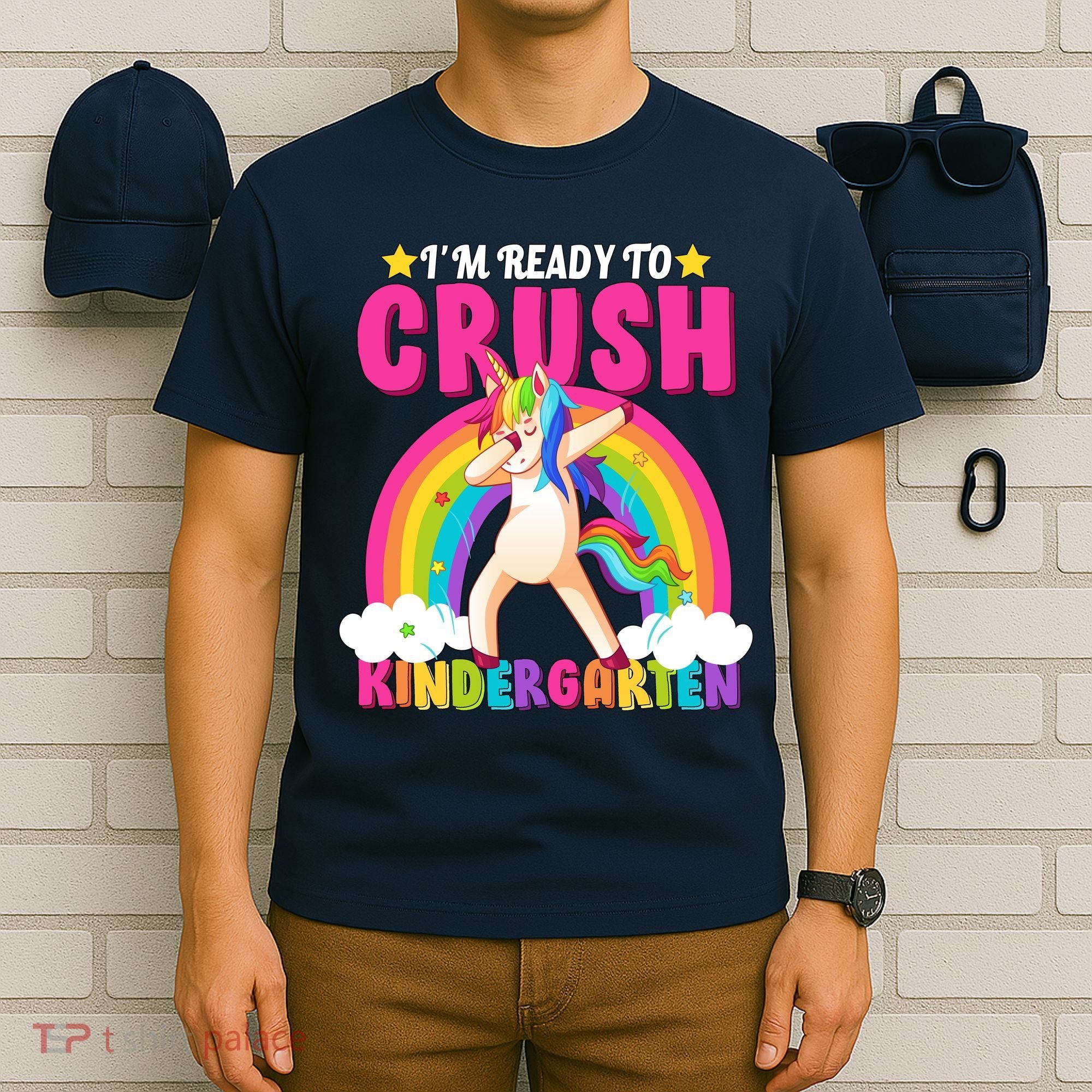 I'm Ready To Crush Kindergarten Unicorn Rainbow T-Shirt