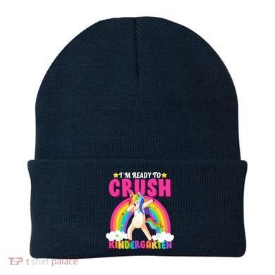 I'm Ready To Crush Kindergarten Unicorn Rainbow Beanie