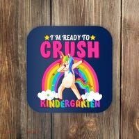 I'm Ready To Crush Kindergarten Unicorn Rainbow Coaster thumb 0