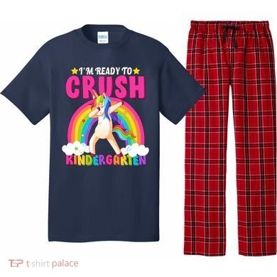 I'm Ready To Crush Kindergarten Unicorn Rainbow Pajama Set