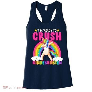 I'm Ready To Crush Kindergarten Unicorn Rainbow Women's Tank Top