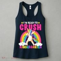 I'm Ready To Crush Kindergarten Unicorn Rainbow Women's Tank Top thumb 3
