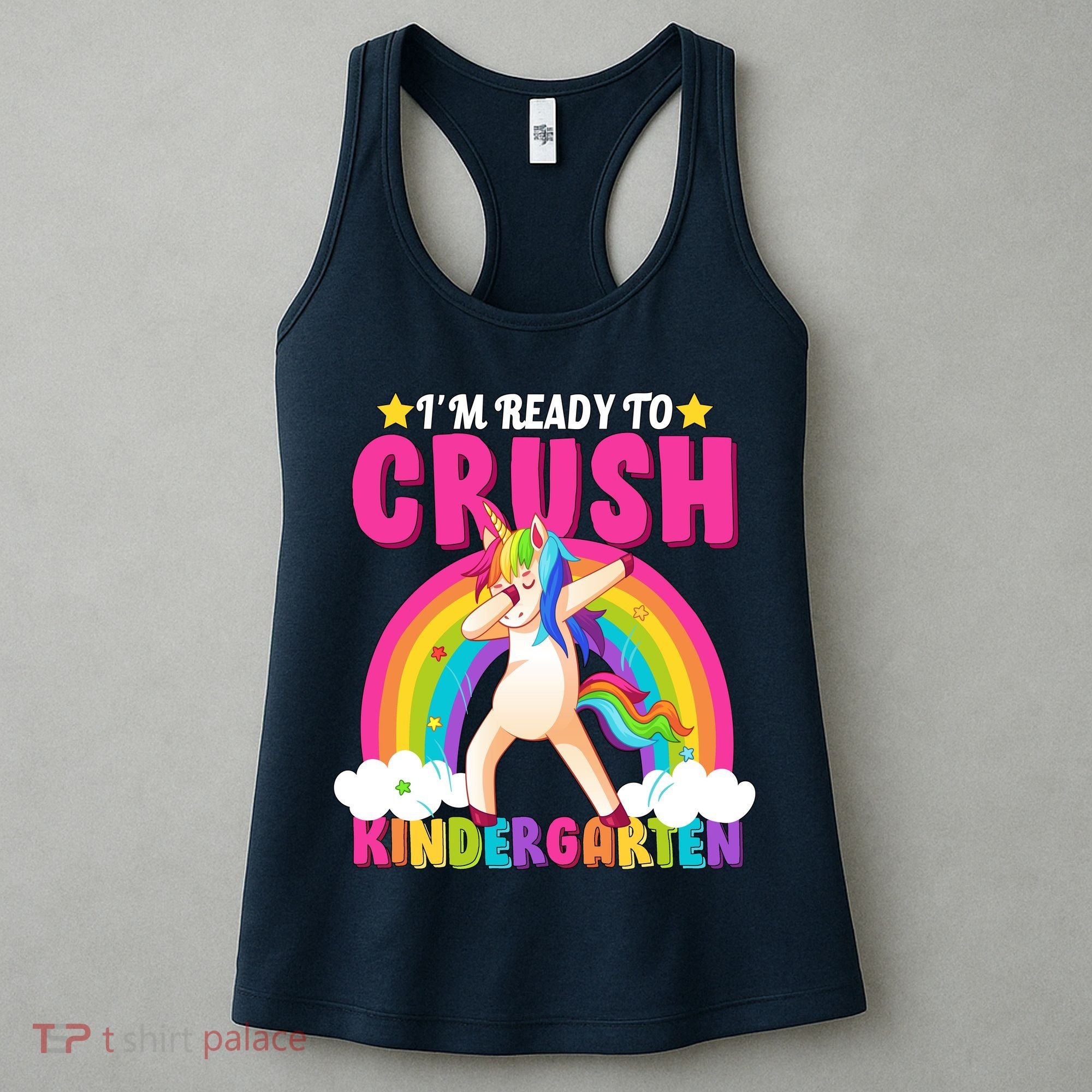 I'm Ready To Crush Kindergarten Unicorn Rainbow Women's Tank Top