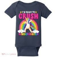 I'm Ready To Crush Kindergarten Unicorn Rainbow Baby Bodysuit thumb 0