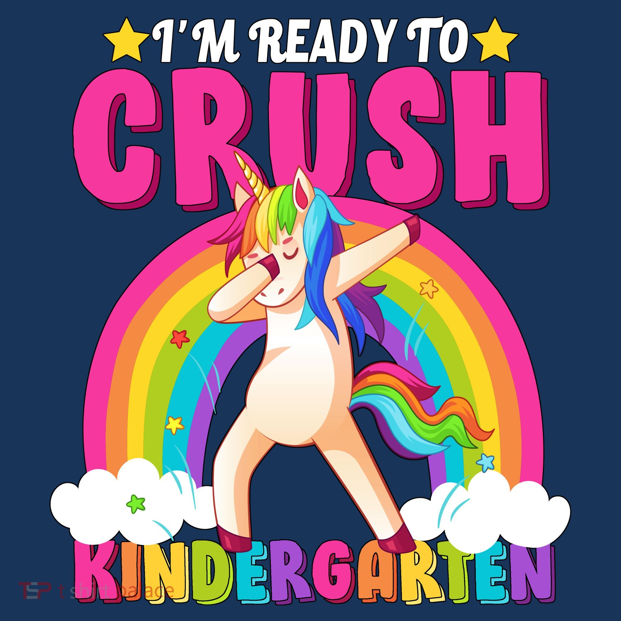 I'm Ready To Crush Kindergarten Unicorn Rainbow Hat
