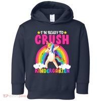 I'm Ready To Crush Kindergarten Unicorn Rainbow Toddler Hoodie thumb 0