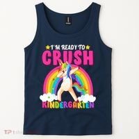 I'm Ready To Crush Kindergarten Unicorn Rainbow Tank Top thumb 2