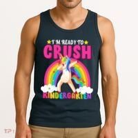 I'm Ready To Crush Kindergarten Unicorn Rainbow Tank Top thumb 3