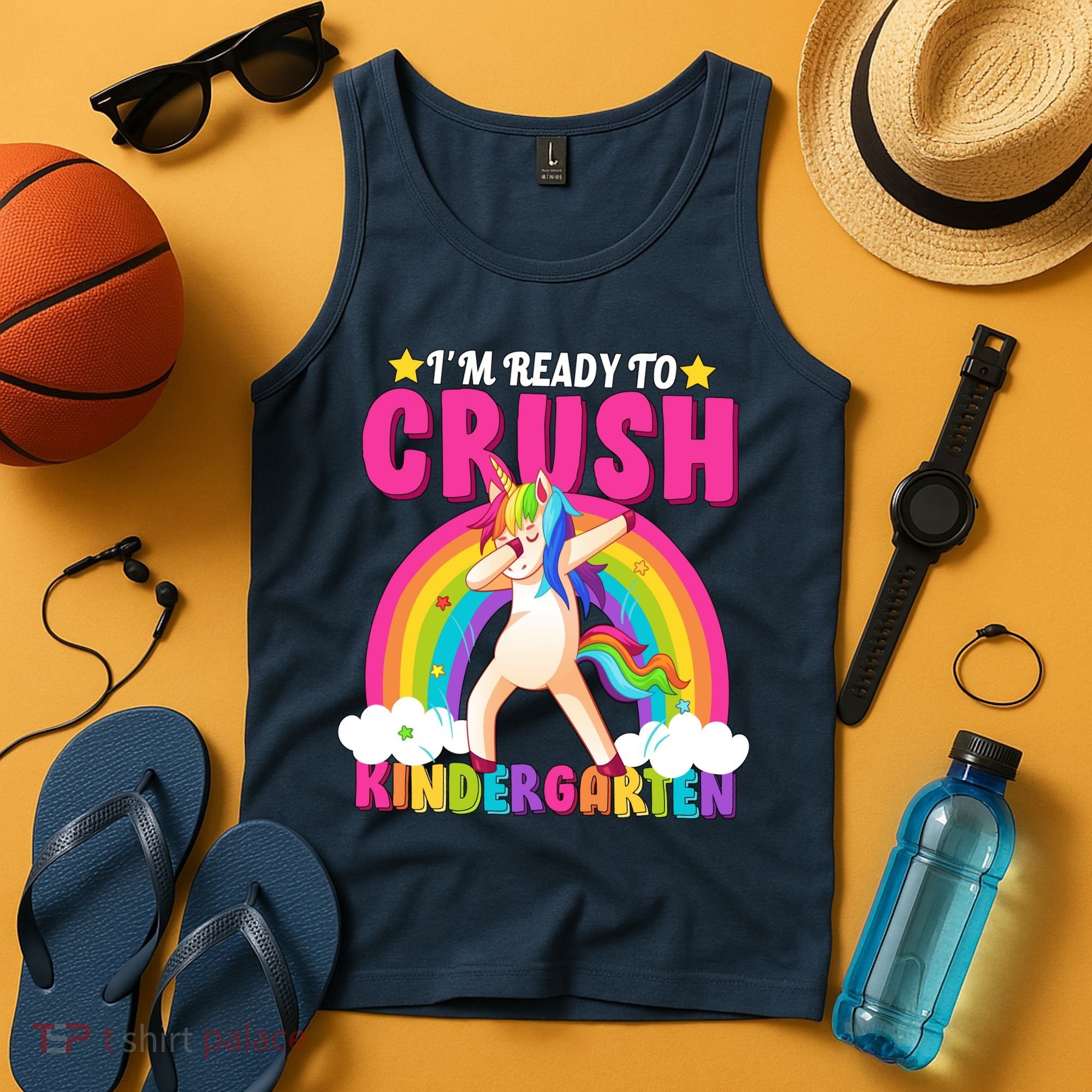 I'm Ready To Crush Kindergarten Unicorn Rainbow Tank Top