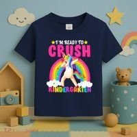 I'm Ready To Crush Kindergarten Unicorn Rainbow Toddler T-Shirt thumb 3