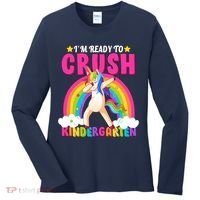 I'm Ready To Crush Kindergarten Unicorn Rainbow Women's Long Sleeve Shirt thumb 0