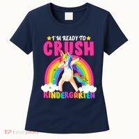 I'm Ready To Crush Kindergarten Unicorn Rainbow Women's T-Shirt thumb 0