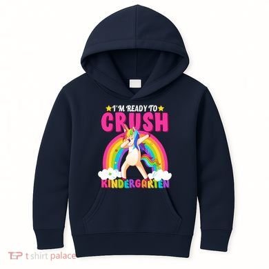 I'm Ready To Crush Kindergarten Unicorn Rainbow Kids Hoodie