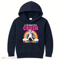 I'm Ready To Crush Kindergarten Unicorn Rainbow Kids Hoodie thumb 0