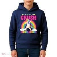 I'm Ready To Crush Kindergarten Unicorn Rainbow Kids Hoodie thumb 4
