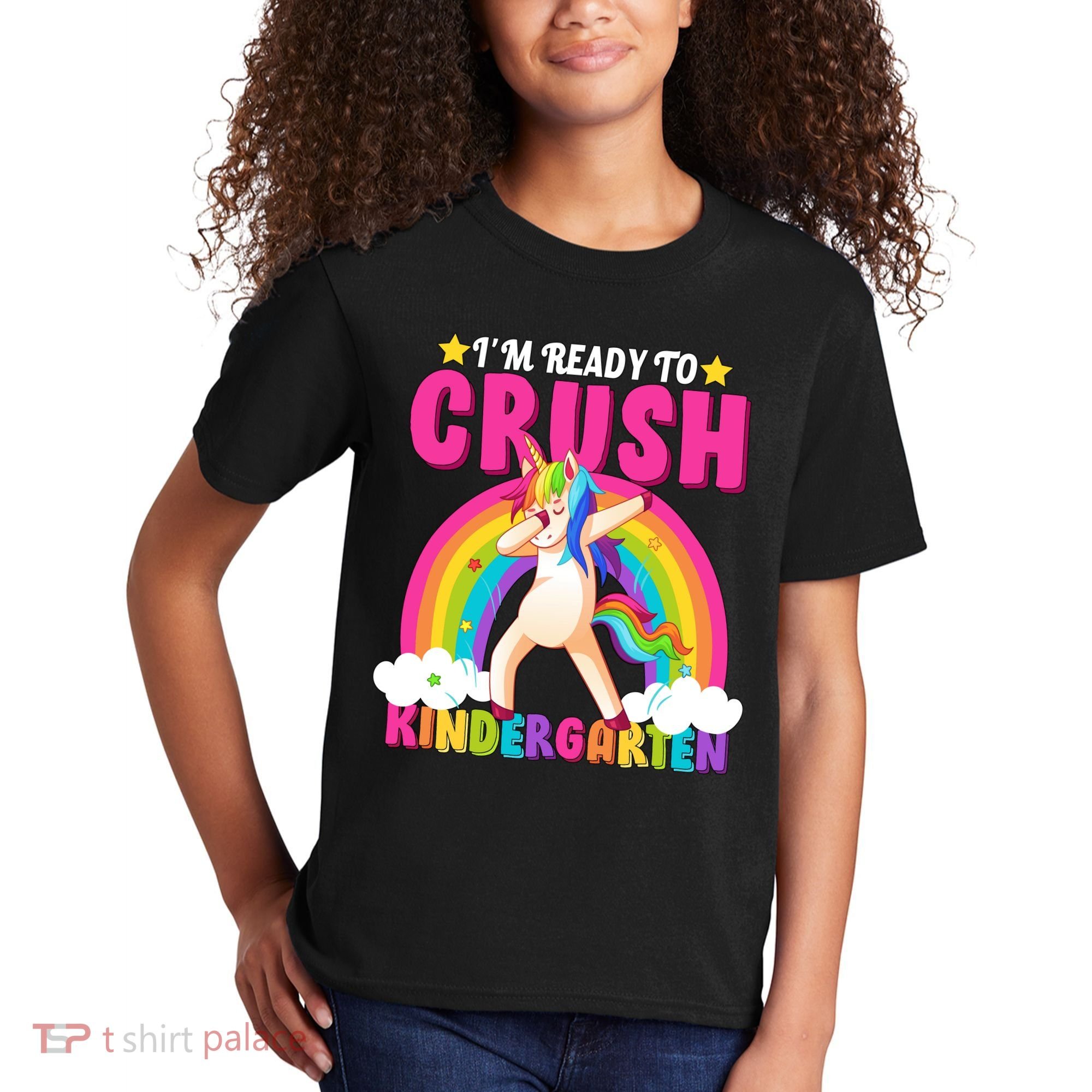 I'm Ready To Crush Kindergarten Unicorn Rainbow Kids T-Shirt