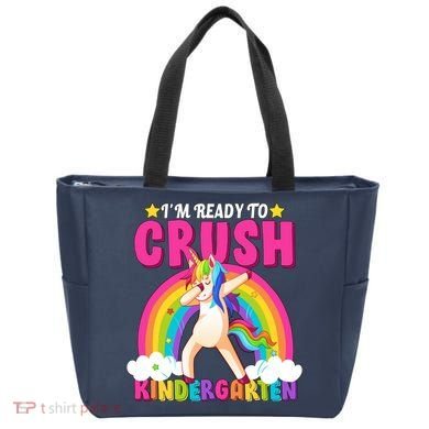 I'm Ready To Crush Kindergarten Unicorn Rainbow Tote Bag