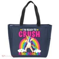 I'm Ready To Crush Kindergarten Unicorn Rainbow Tote Bag thumb 0