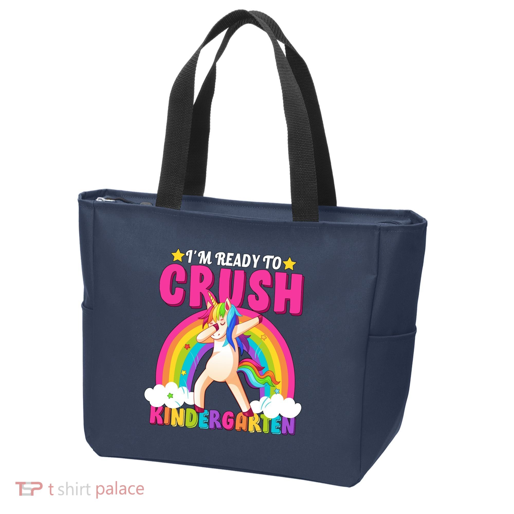 I'm Ready To Crush Kindergarten Unicorn Rainbow Tote Bag