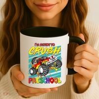 I'm Ready To Crush Preschool Monster Truck Madness Coffee Mug thumb 3