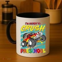 I'm Ready To Crush Preschool Monster Truck Madness Coffee Mug thumb 4
