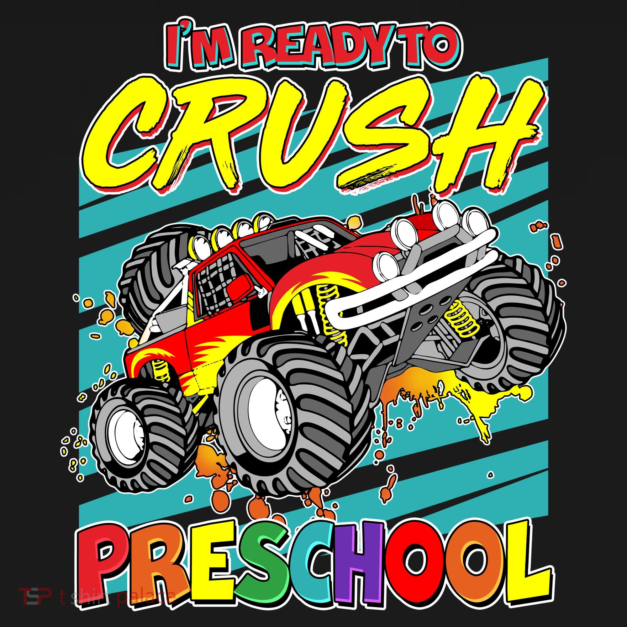 I'm Ready To Crush Preschool Monster Truck Madness Women's Hoodie